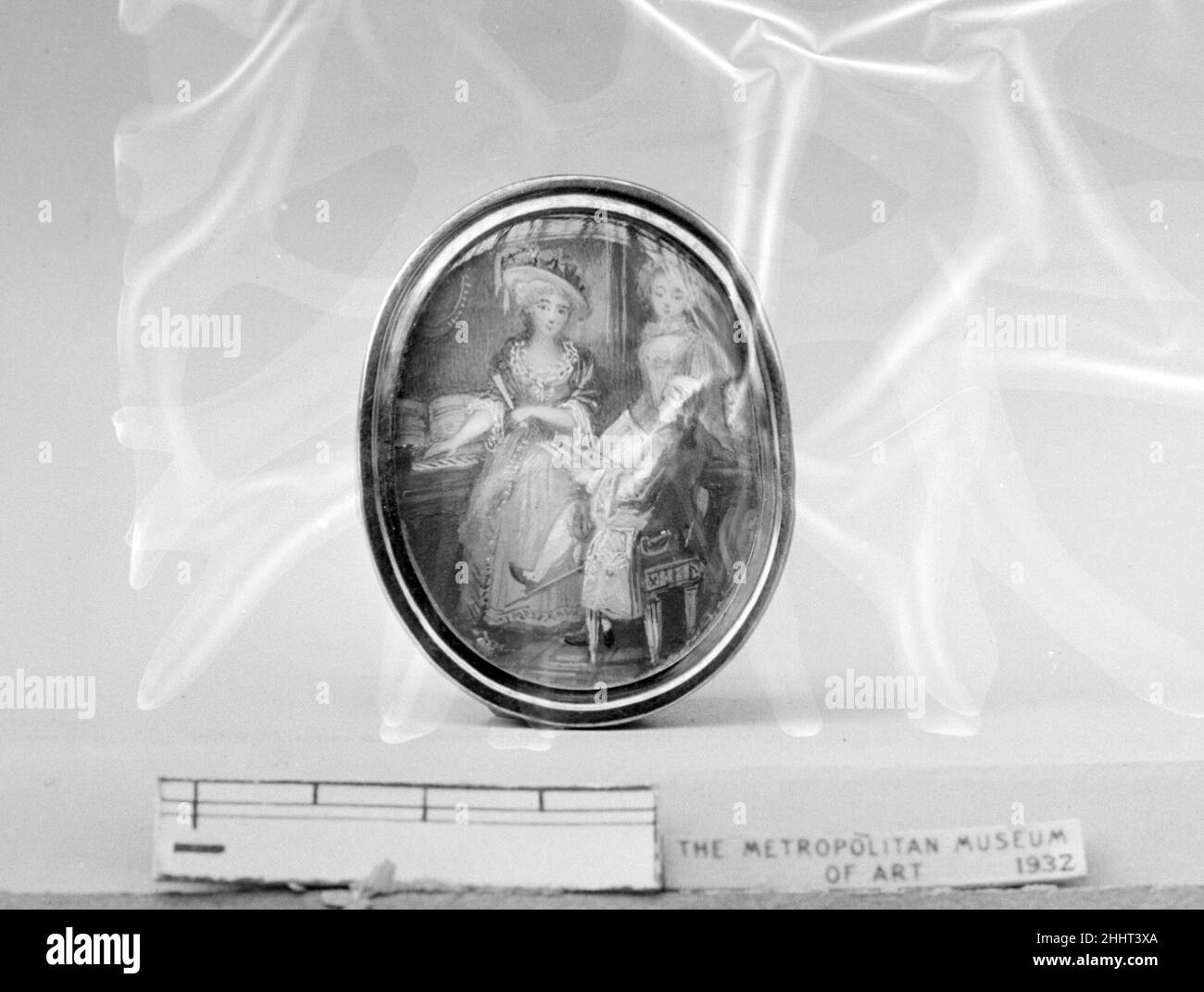 Anneau 18th siècle peut-être français.Sonnerie. Peut-être français.18th siècle.Or, ivoire Banque D'Images