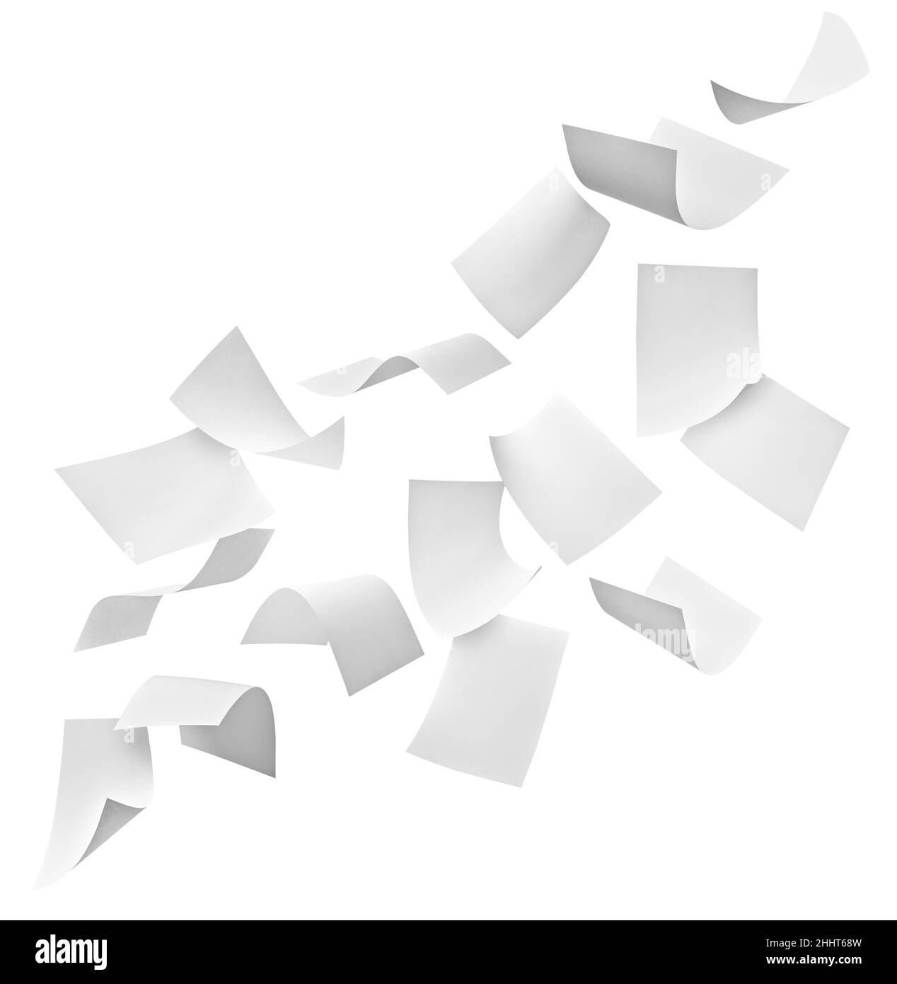 documents papier pour le vol de documents papier pour le bureau du vent d'affaires Banque D'Images