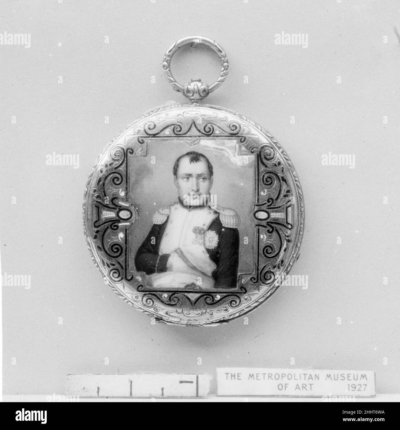 Montre 19th Century Watchmaker: Cabinet de Robert Brandt et Cié. Watch.Suisse.19th siècle.Or, émail, argent, acier.Horologie Banque D'Images