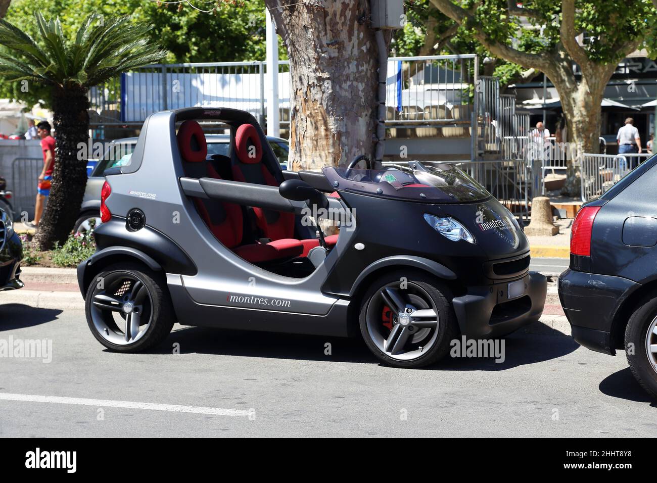 Il s'agit de la voiture Smart Crossblade qui est fabriquée par micro  Compact car le 22 mai 2015 à Cannes, France Photo Stock - Alamy
