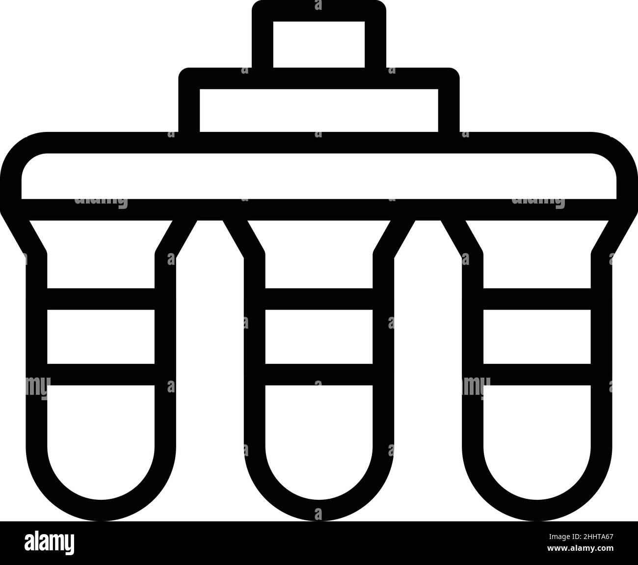 Vecteur de contour d'icône de plante d'osmose.Filtre à eau.Équipement de purification Illustration de Vecteur