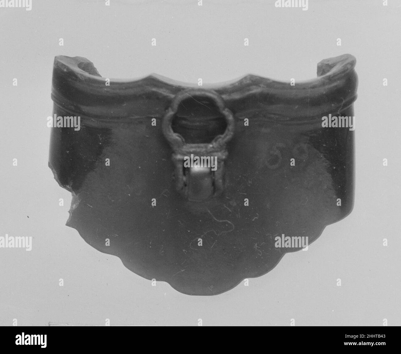 Haut d'une épée scabard 17th–19th siècle (?)Inde.Haut d'un smabard d'épée.Inde.17th–19th siècle (?).Néphrite.Jade Banque D'Images