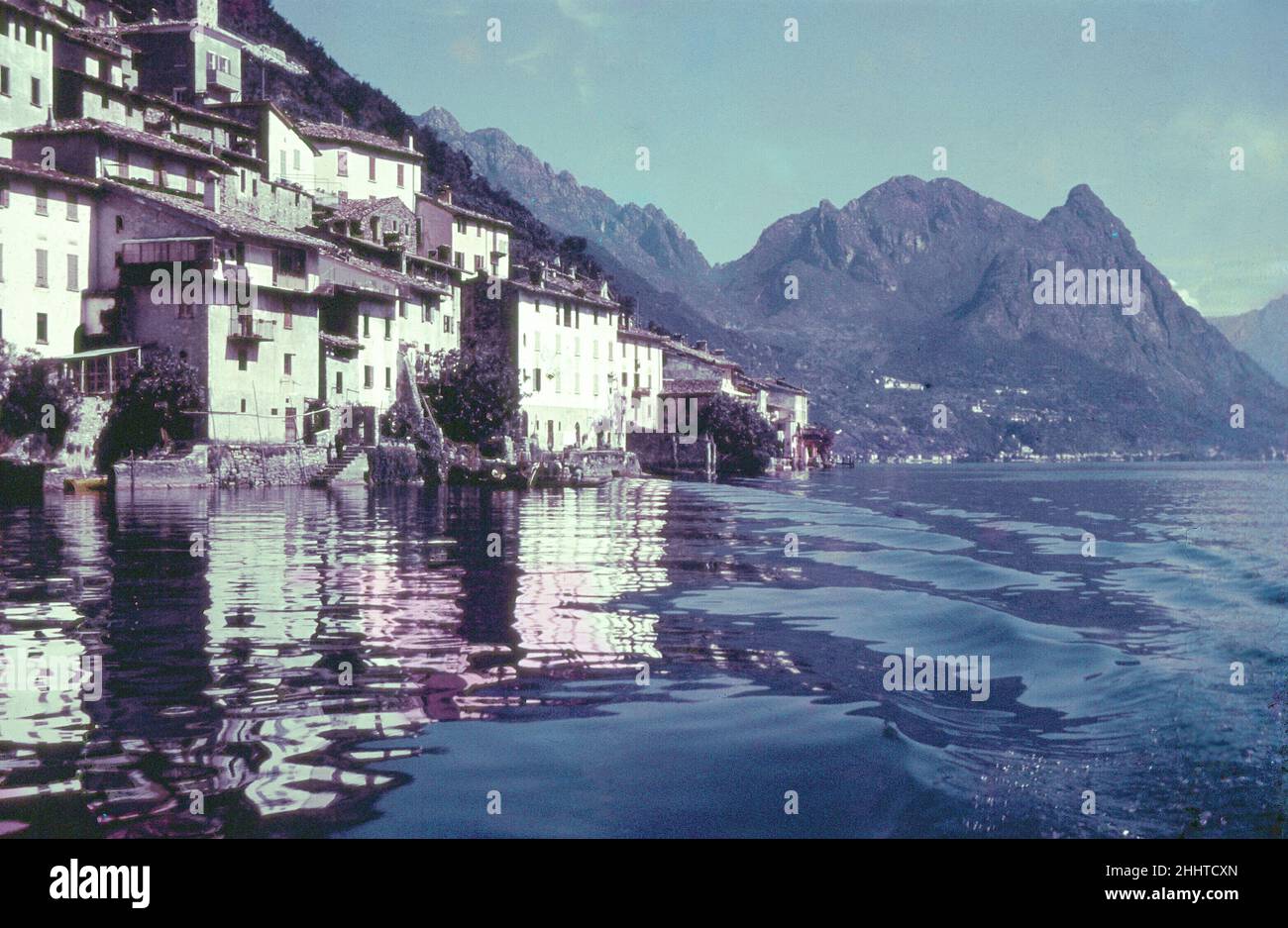 Gandria Village, Lac de Lugano, Suisse juillet 1938 Banque D'Images