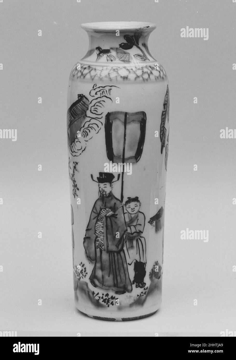 Vase Chine.Vase.Chine.Porcelaine. Dynastie Ming tardif (1368–1644).Céramique Banque D'Images