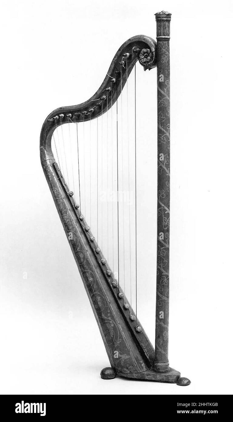 Harpe 18th siècle français.Harpe 504936 Banque D'Images