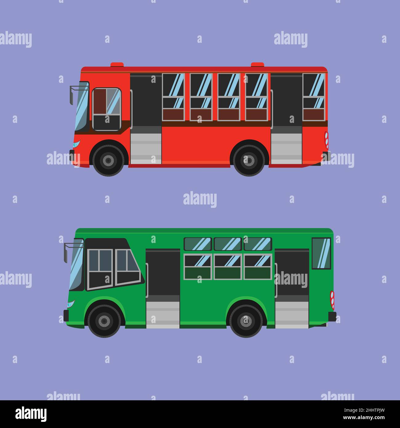 Mini bus driver Banque d'images vectorielles - Alamy