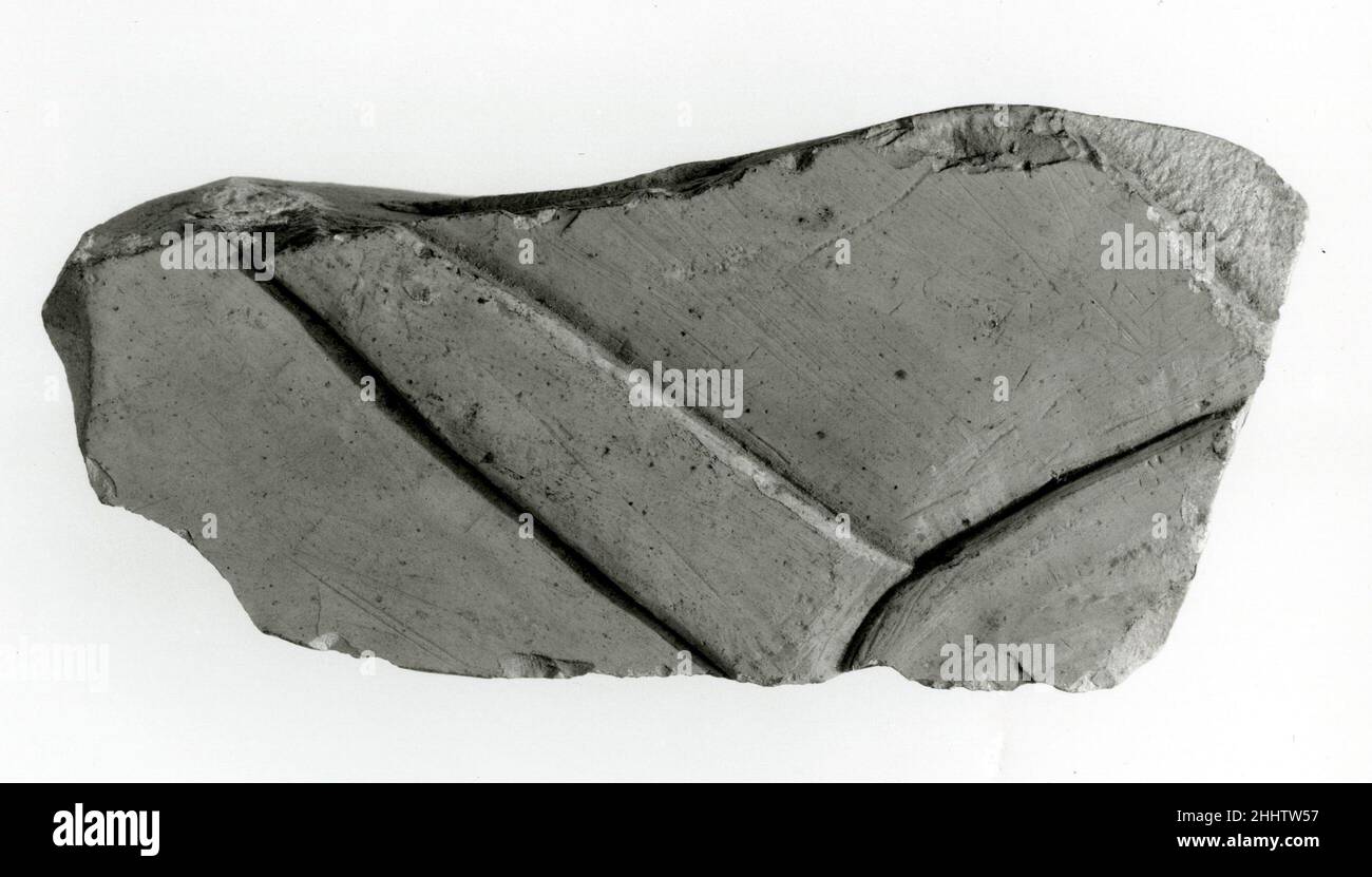 Fragment de relief élevé 664–610 C.-B. période tardive, Saite, voir 23,3.468.Fragment de grugeage en relief.664–610 C.-B.Calcaire.Période tardive, Saite.D'Égypte, haute Égypte, Thèbes, Deir el-Bahri, tombe de Nespekashuty (TT 312, MMA 509), 1st chambre E. mur; 3rd registre, fouilles de MMA, 1922–23.Dynastie 26 Banque D'Images