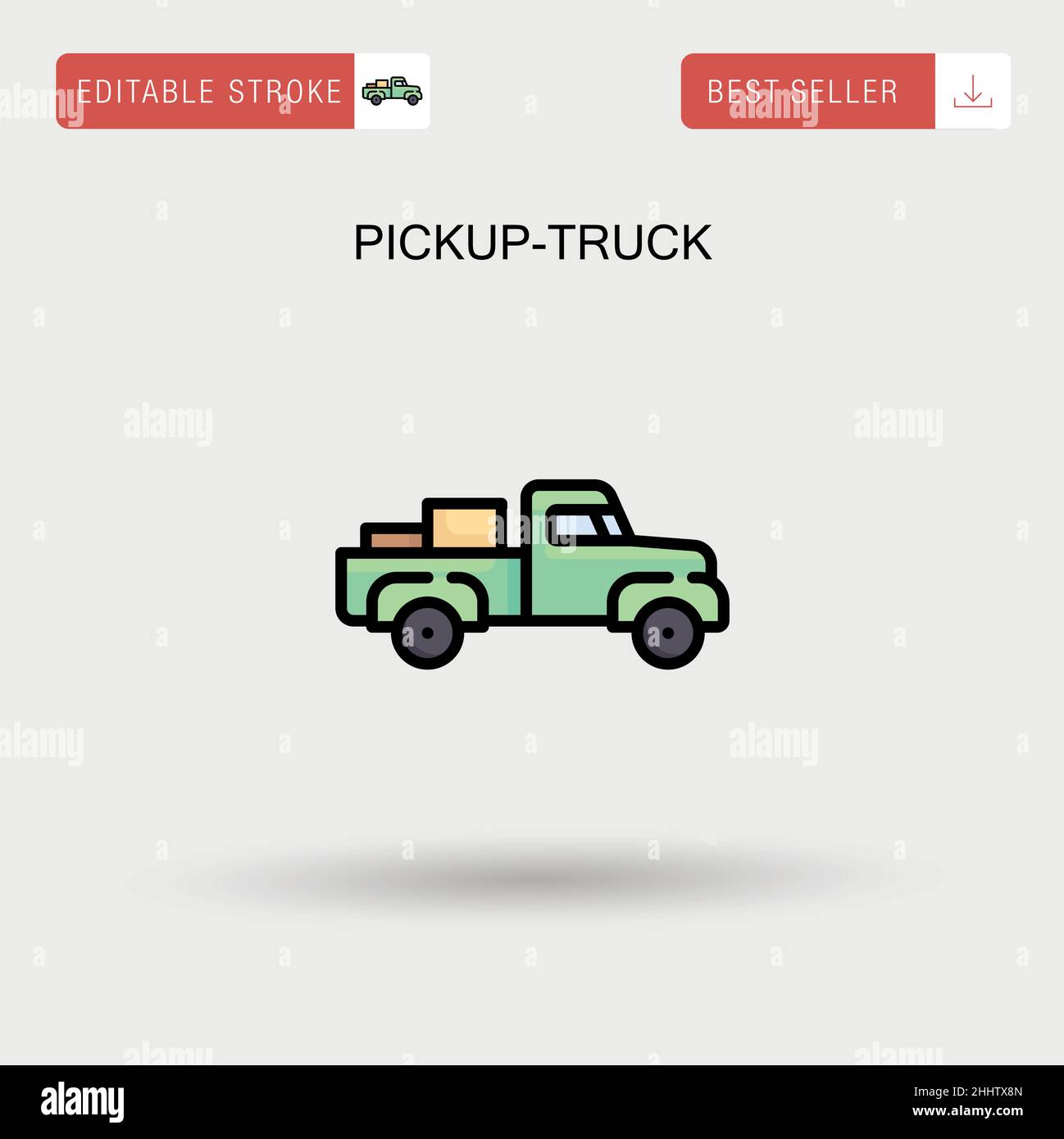 Icône de vecteur simple de pick-up. Illustration de Vecteur