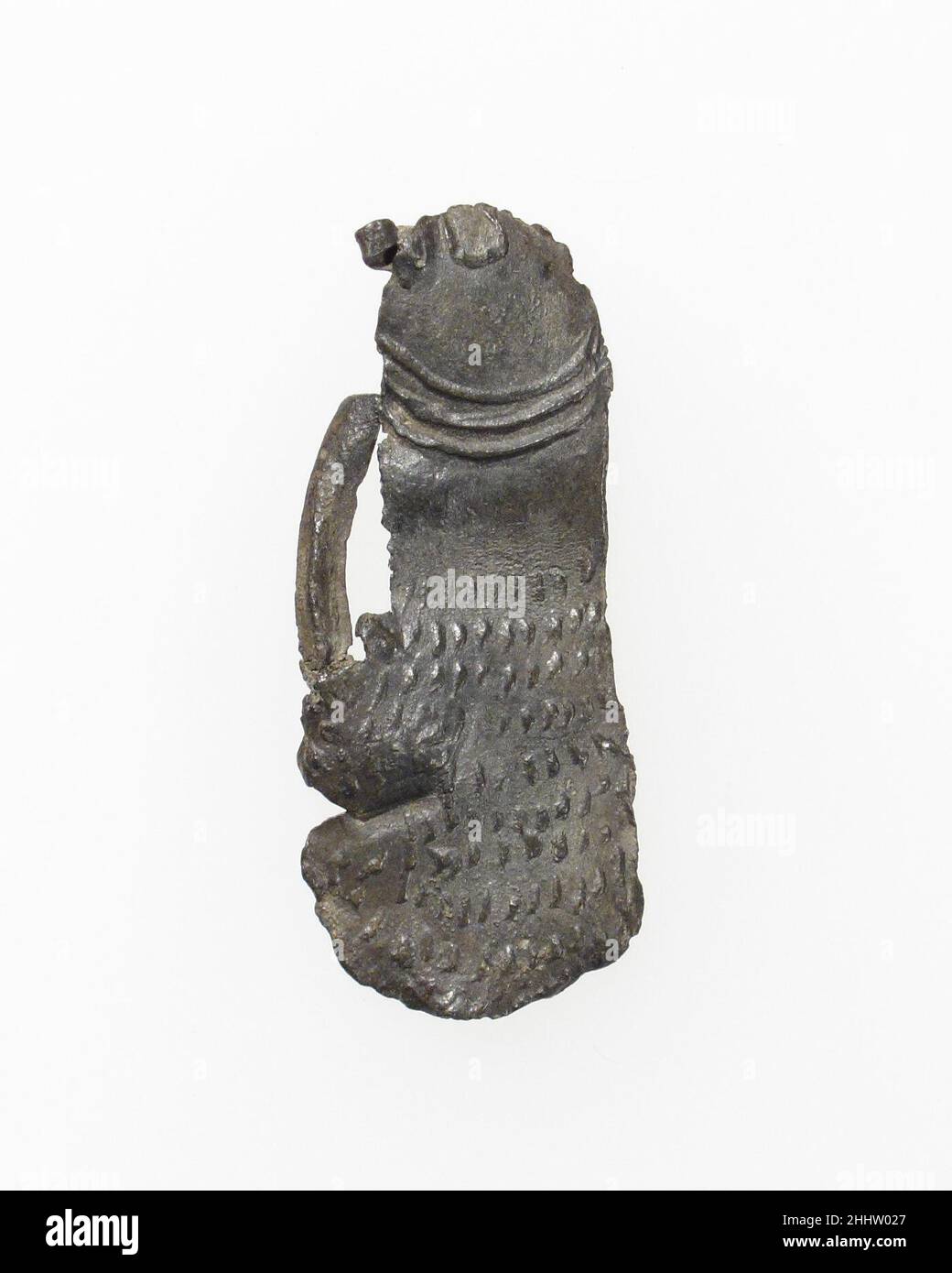 Badge de Pilgrim 14th–16th siècle français.Badge de Pilgrim.Français.14th–16th siècle.Plomb.Travail des métaux - plomb Banque D'Images