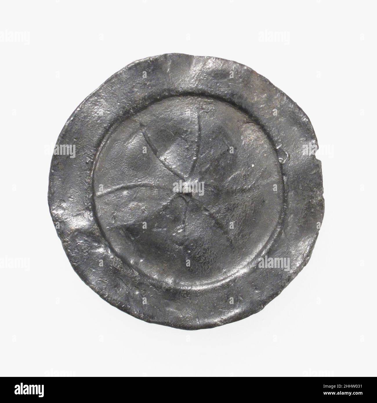 Badge de Pilgrim 14th–16th siècle français.Badge de Pilgrim.Français.14th–16th siècle.Plomb.Travail des métaux - plomb Banque D'Images