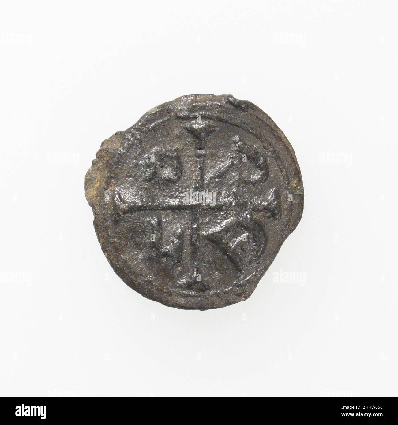 Badge de Pilgrim 14th–16th siècle français.Badge de Pilgrim.Français.14th–16th siècle.Plomb.Travail des métaux - plomb Banque D'Images