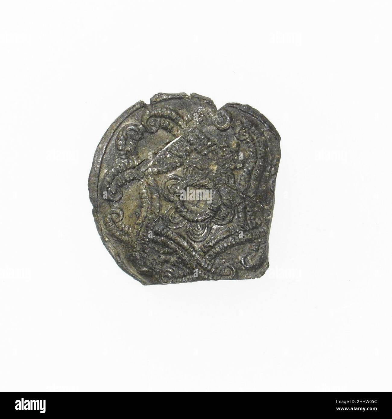 Badge de Pilgrim 14th–16th siècle français.Badge de Pilgrim.Français.14th–16th siècle.Plomb.Travail des métaux - plomb Banque D'Images