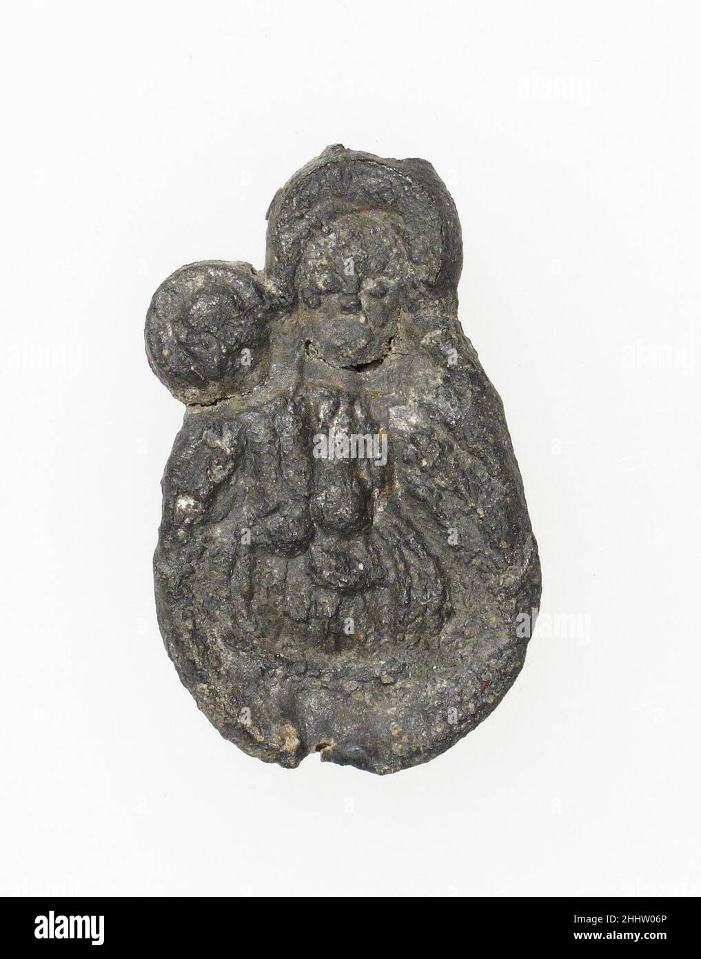 Badge de Pilgrim 14th–16th siècle français.Badge de Pilgrim.Français.14th–16th siècle.Plomb.Travail des métaux - plomb Banque D'Images