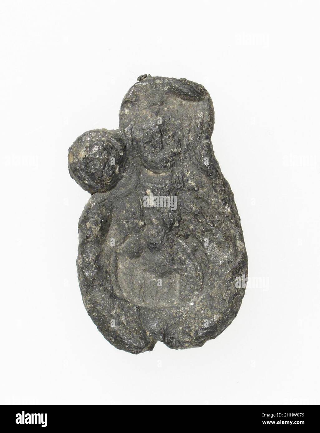 Badge de Pilgrim 14th–16th siècle français.Badge de Pilgrim.Français.14th–16th siècle.Plomb.Travail des métaux - plomb Banque D'Images