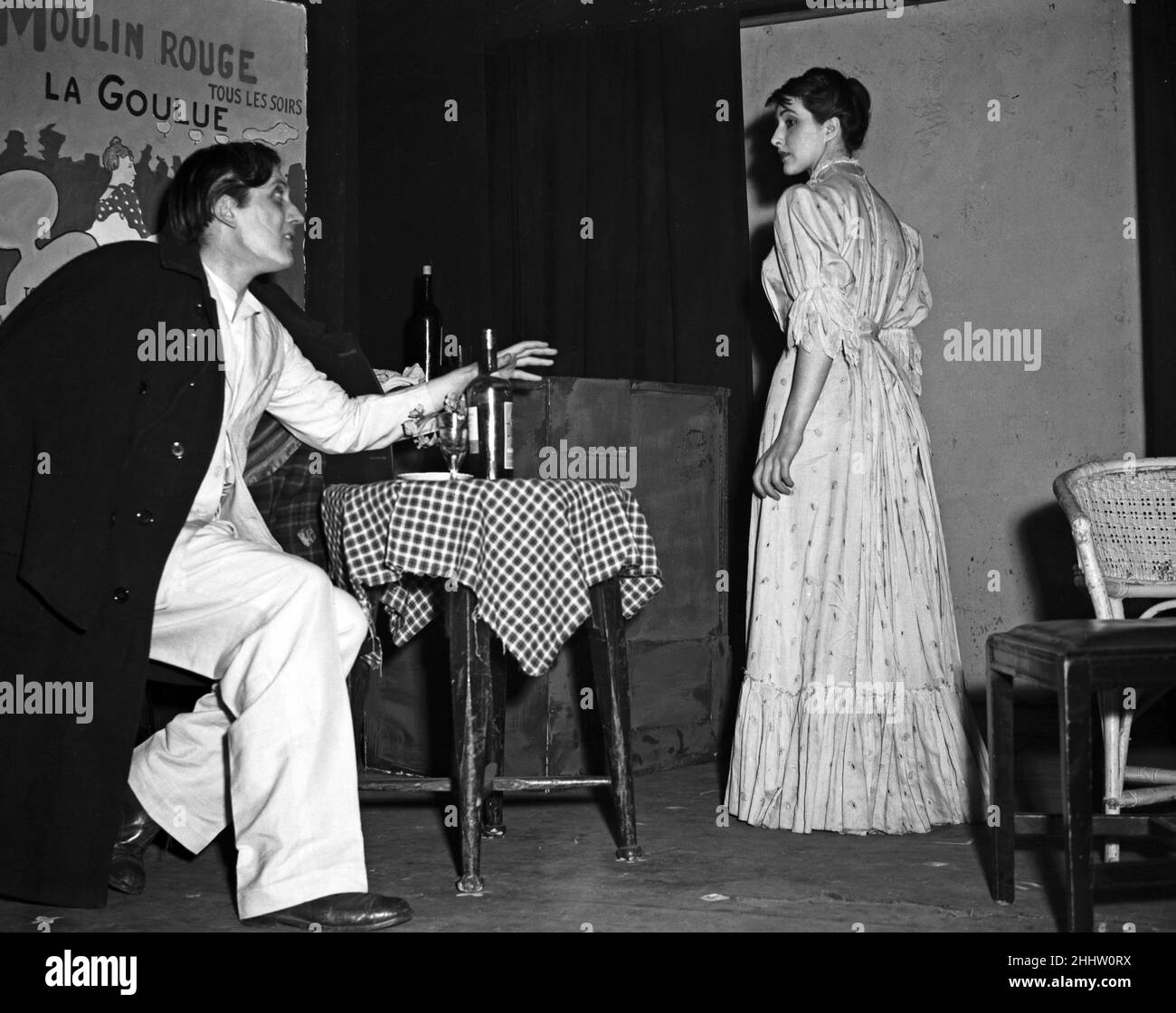 June Brown apparaît dans la pièce « mon nom est Wilde » au New Touch Theatre.8th avril 1952. Banque D'Images