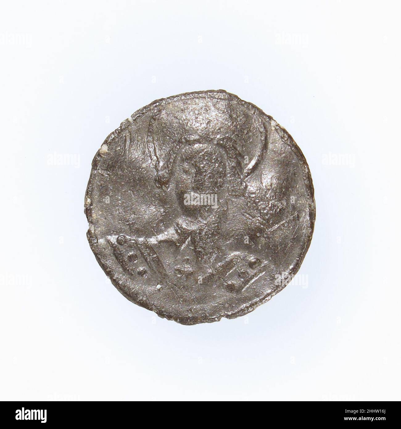 Badge de Pilgrim 14th–16th siècle français.Badge de Pilgrim.Français.14th–16th siècle.Plomb.Travail des métaux - plomb Banque D'Images