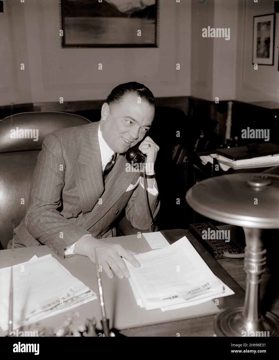 Bureau fédéral d'enquête - FBI - Directeur J. Edgar Hoover. Banque D'Images