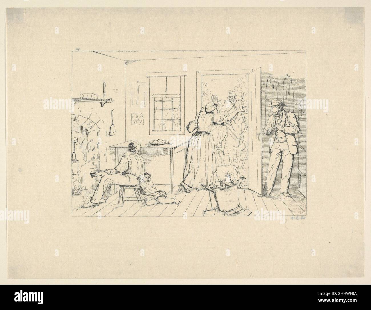 Esclaves dissimulation de leur Maître d'un parti de recherche (des gravures de guerre confédérées) 1861–63 Adalbert John Volck American.Esclaves dissimulation de leur Maître d'une partie de recherche (des gravures de guerre confédérées) 421348 Banque D'Images