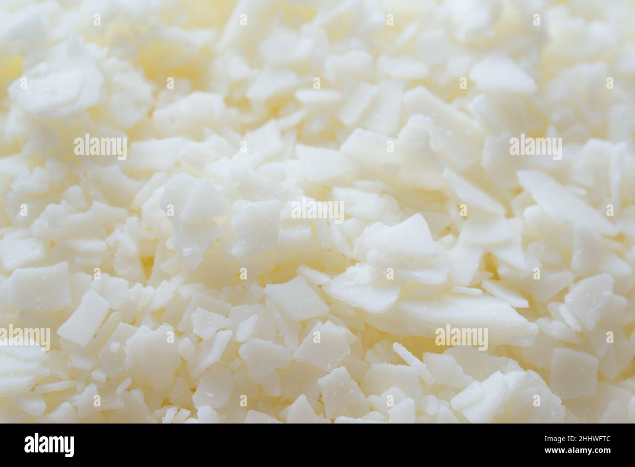 cire de soja blanche gros plan séective focus Banque D'Images