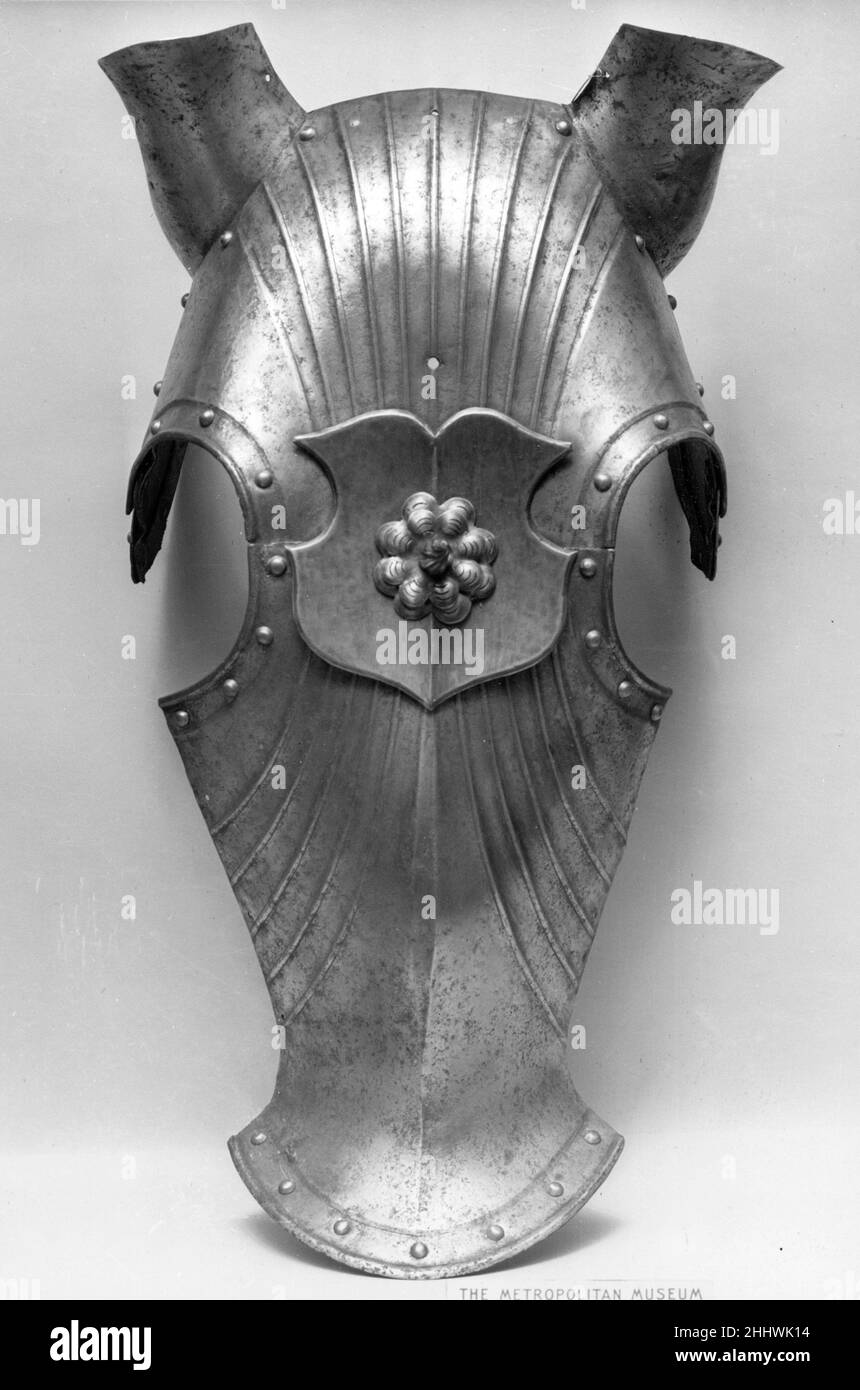 Shaffron (Horse's Head Defense) 16th siècle allemand.Shaffron (Défense de la tête de cheval) 34860 Banque D'Images