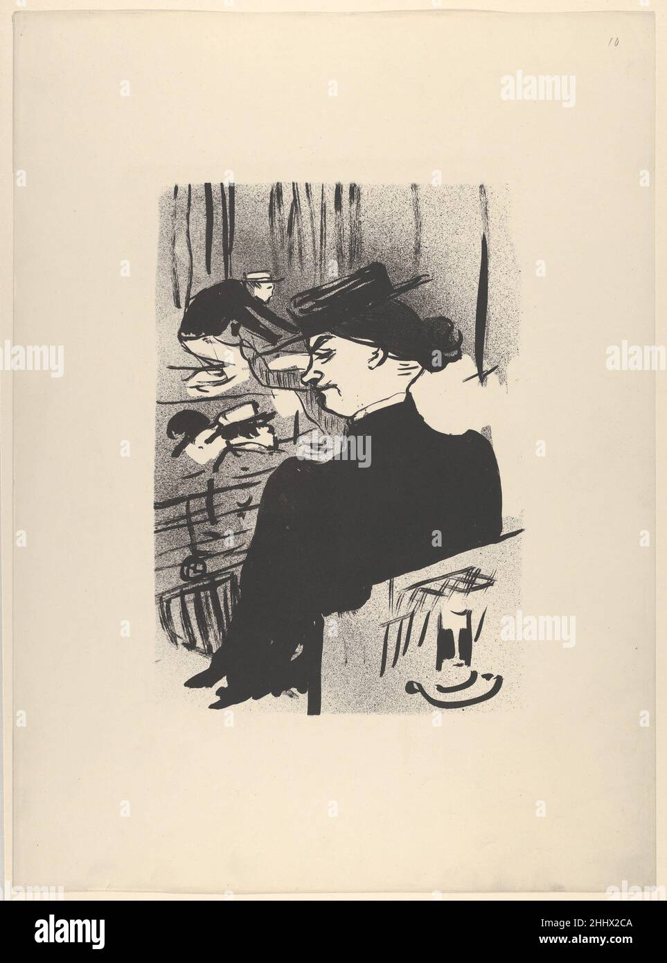Un Spectator (du café concert) 1893 Henri de Toulouse-Lautrec Français.Un Spectator (du café concert) 333863 Banque D'Images
