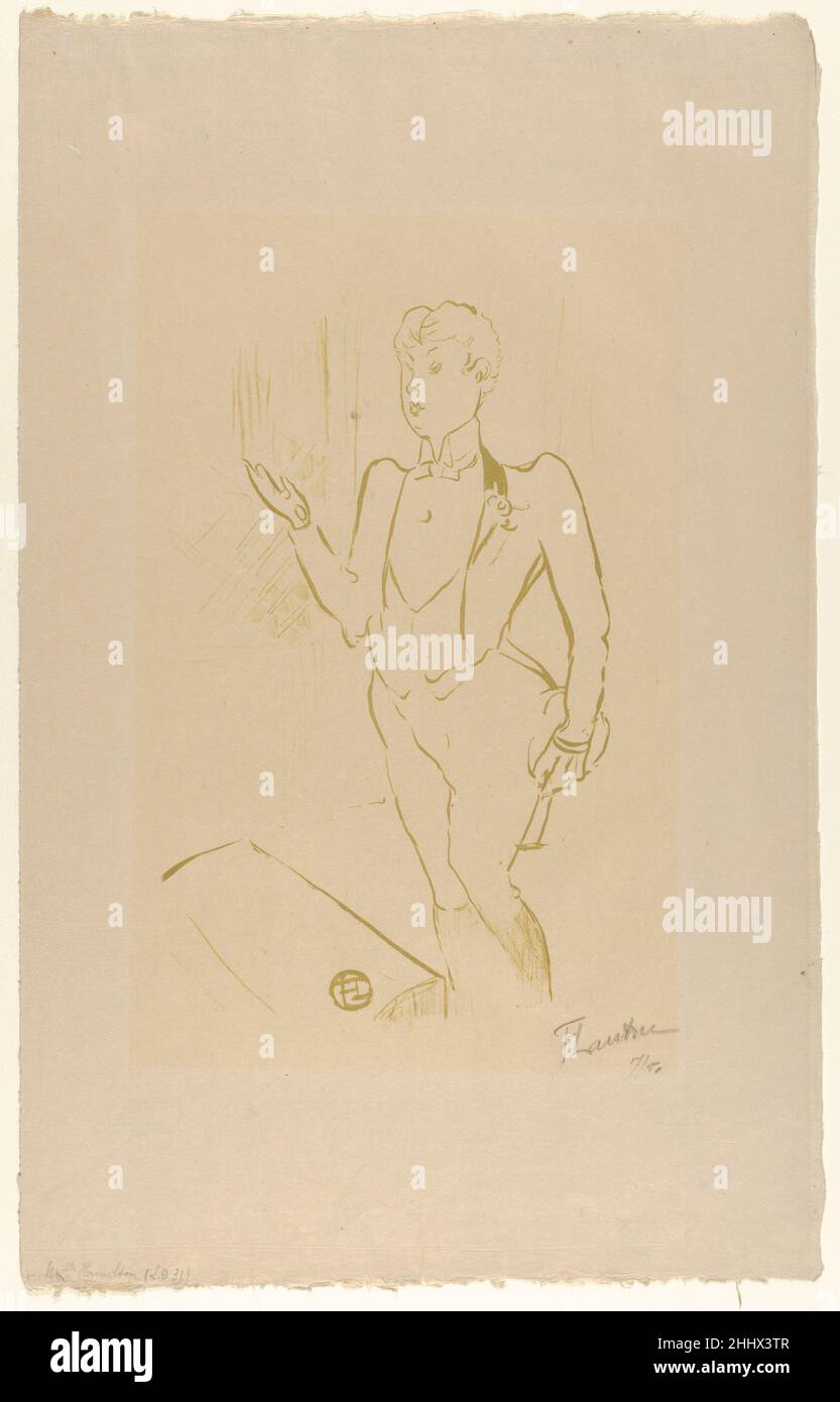 Mary Hamilton (du café concert) 1893 Henri de Toulouse-Lautrec Français.Mary Hamilton (du café concert) 334390 Banque D'Images