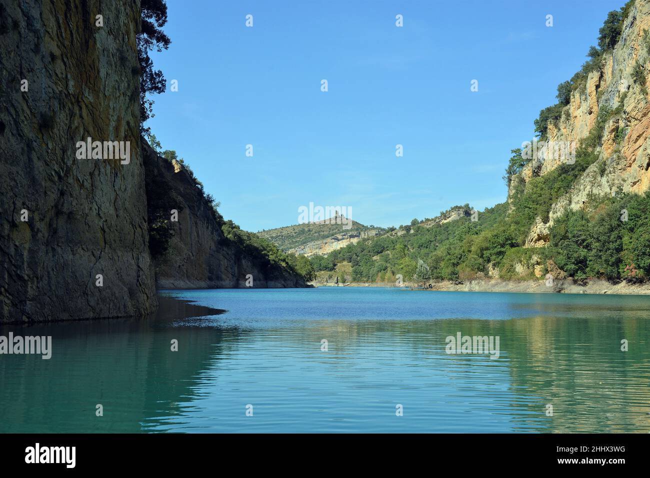 Gorge du Mont-rebei dans la région de Pallars Jussa, province de Lleida, Catalogne, Espagne Banque D'Images