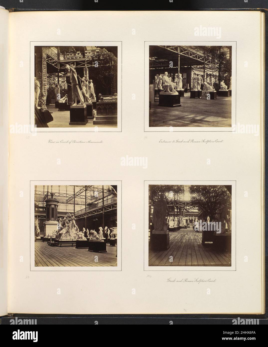 [Voir Cour des monuments chrétiens; vues de la Cour de sculpture grecque et romaine] ca.1859 attribué à Philip Henry Delamotte British.[Voir Cour des monuments chrétiens; vues de la Cour de sculpture grecque et romaine] 285799 Banque D'Images
