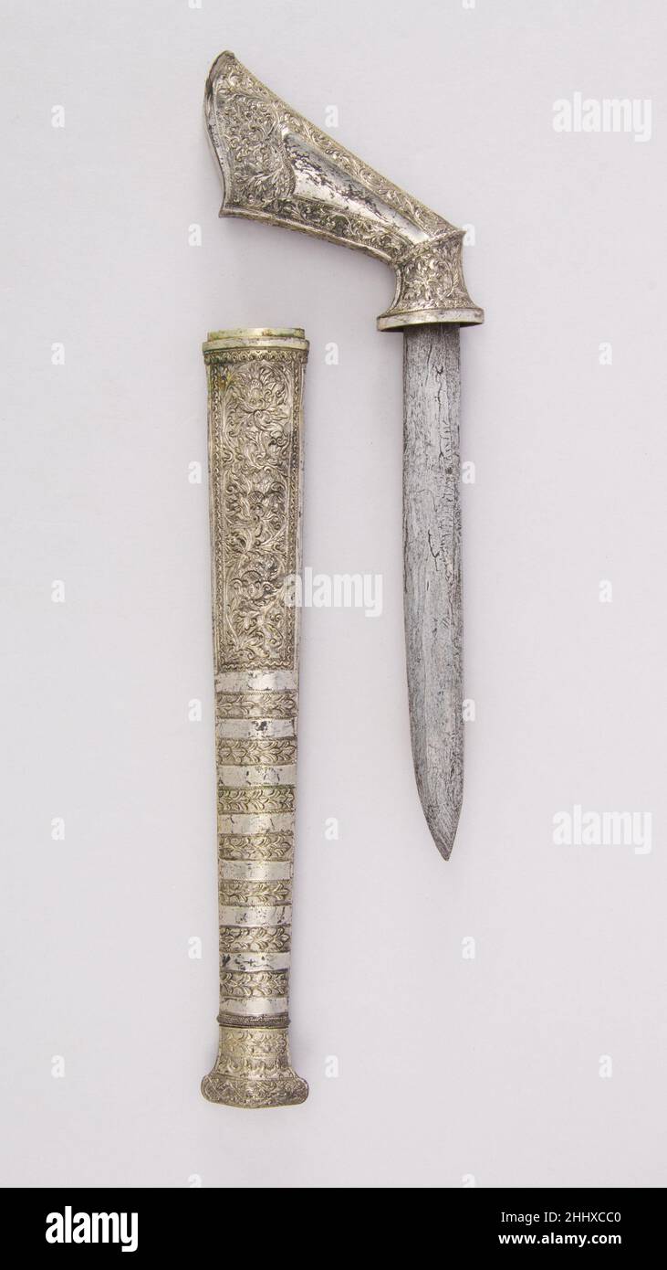 Couteau avec Sheath 19th siècle West Bornean, probablement Kalimantan Barat.Couteau avec gaine 31564 Banque D'Images