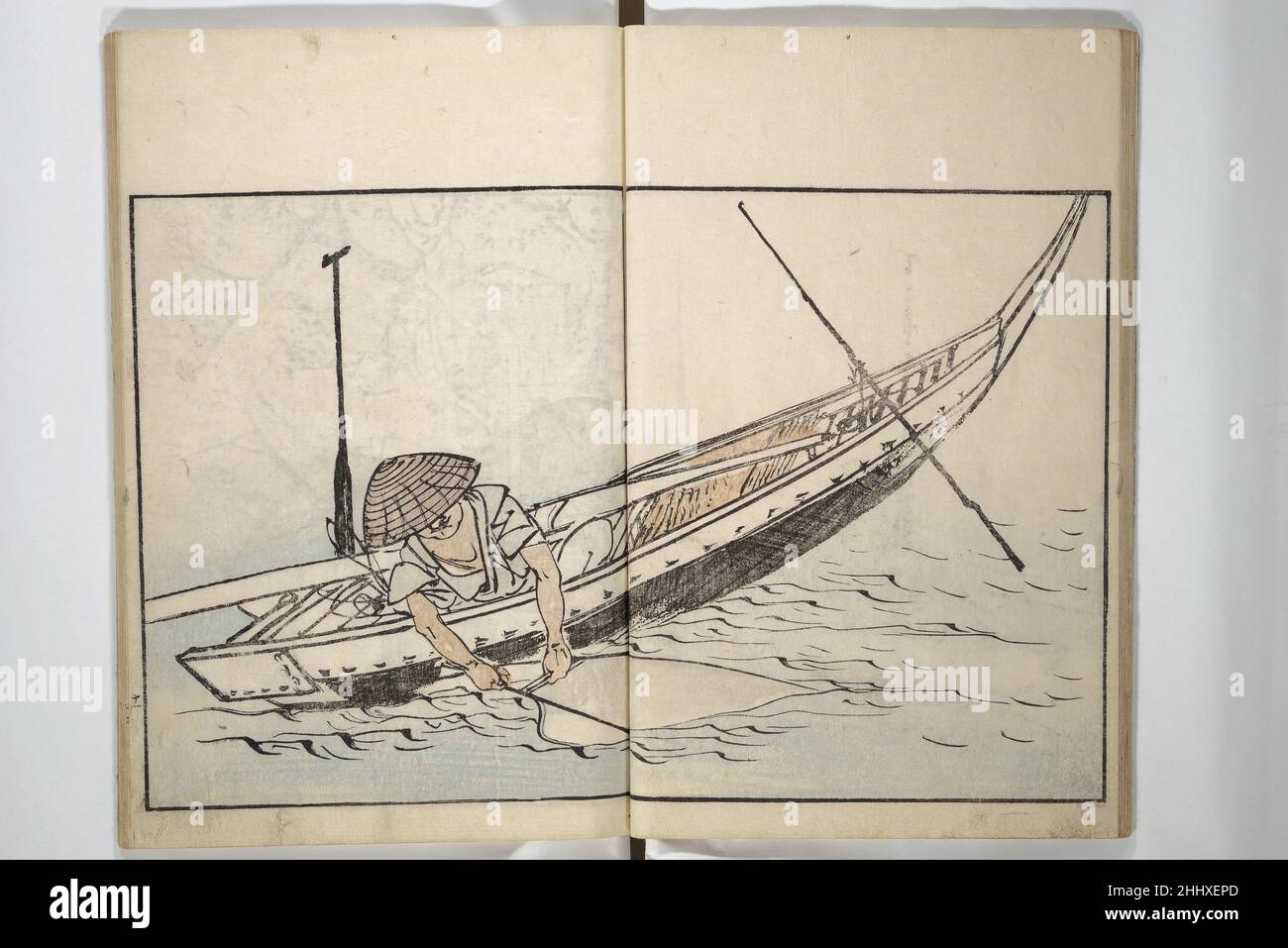 Coutumes de la capitale orientale (Edo) 1829 Onishi Chinnen Japonais.Coutumes de la capitale orientale (Edo).Onishi Chinnen (1792-1851).Japon.1829. Livre imprimé en bois; encre et couleur avec coloration à la main (?)sur papier.Période Edo (1615–1868).Livres illustrés Banque D'Images