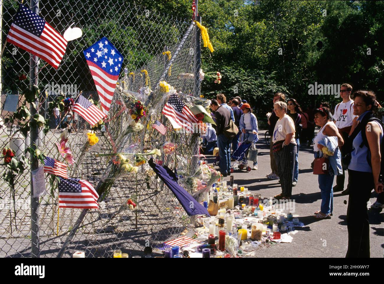 Etats unis New york compassion peuple américain 11th septembre tragédie Banque D'Images