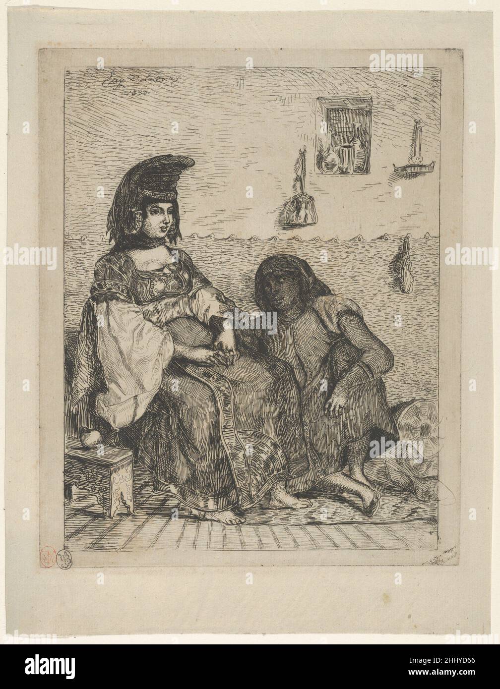 Une mariée juive à Tanger 1833 Eugène Delacroix Français.Une mariée juive à Tanger 336668 Banque D'Images