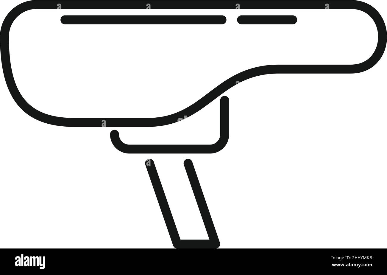 Vecteur de contour d'icône de siège de vélo. Réparer Illustration de Vecteur