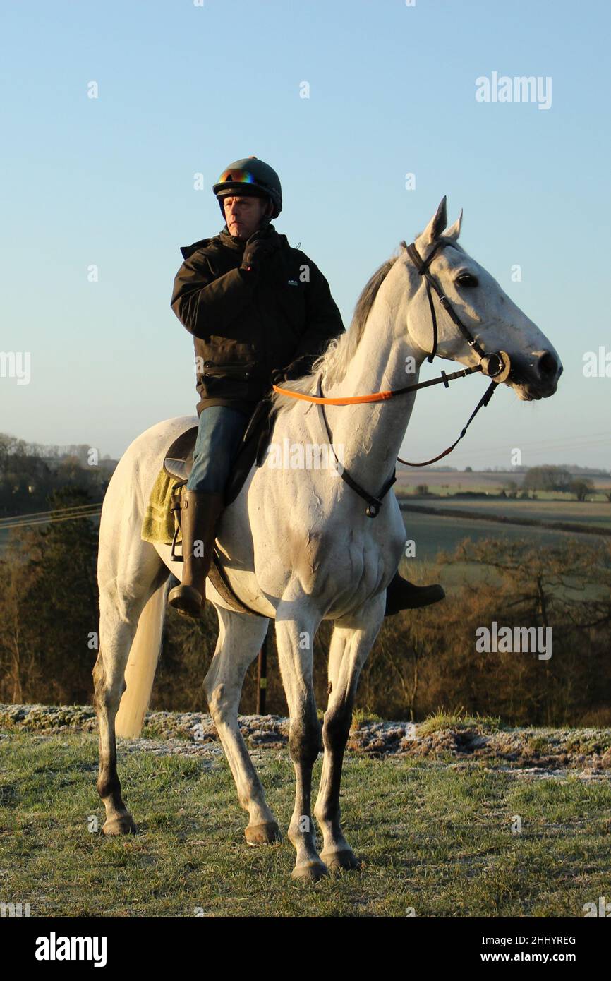Bristol de mai sur les gallops de Naunton, Gloucestershire Banque D'Images