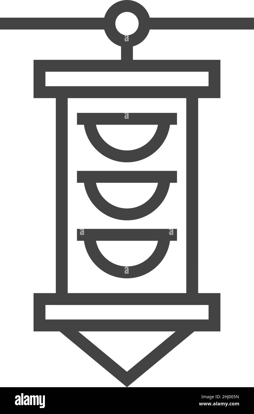 Icône de feu de circulation.Signal de sécurité routière.Commande de débit de la rue Illustration de Vecteur