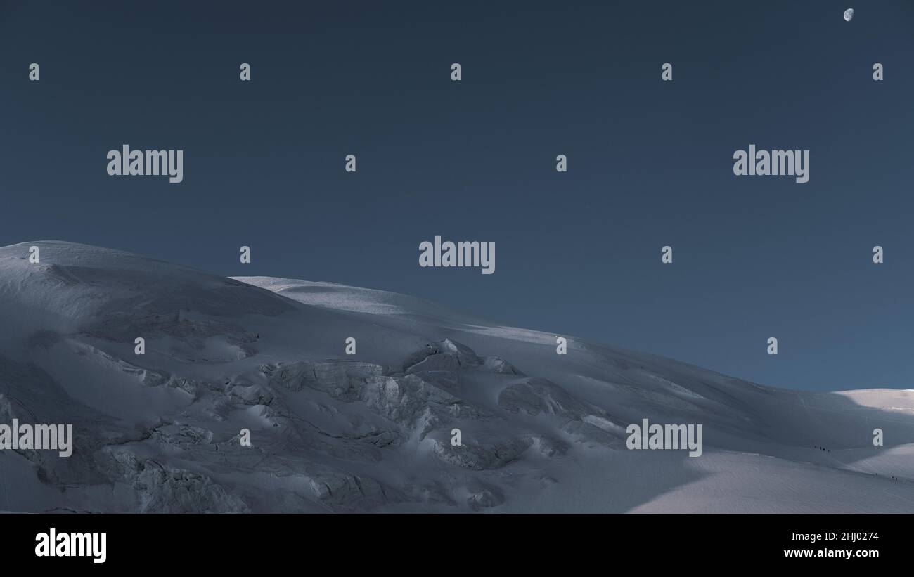 Sur le chemin jusqu'à Strahlhorn Banque D'Images