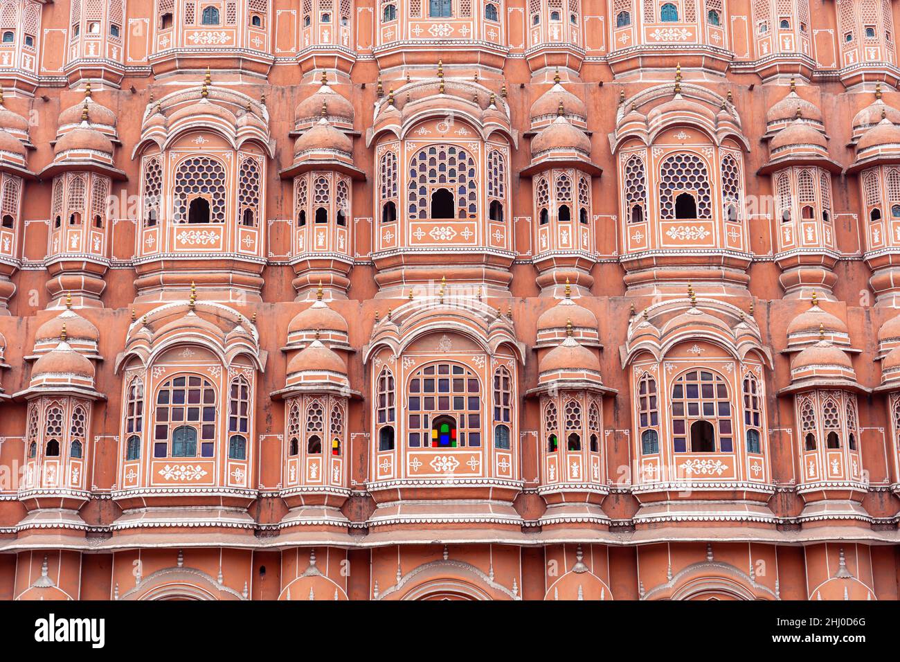 Hawa Mahal, Palais des vents à Jaipur, Inde Banque D'Images