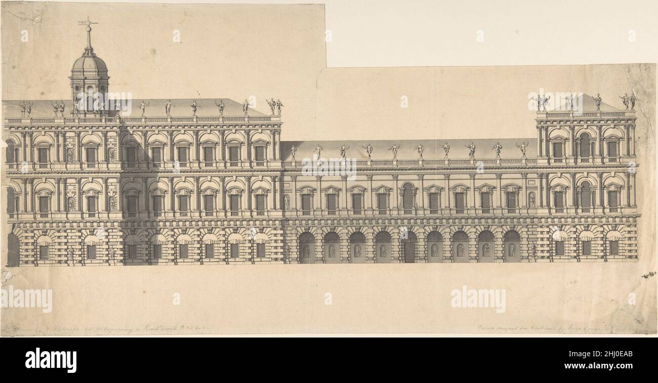 Whitehall Palace 1715–70 Henry Flitcroft British.Palais Whitehall 363828 Banque D'Images Whitehall Palace 1715–70 Henry Flitcroft British.Palais Whitehall 363828 Banque D'Images