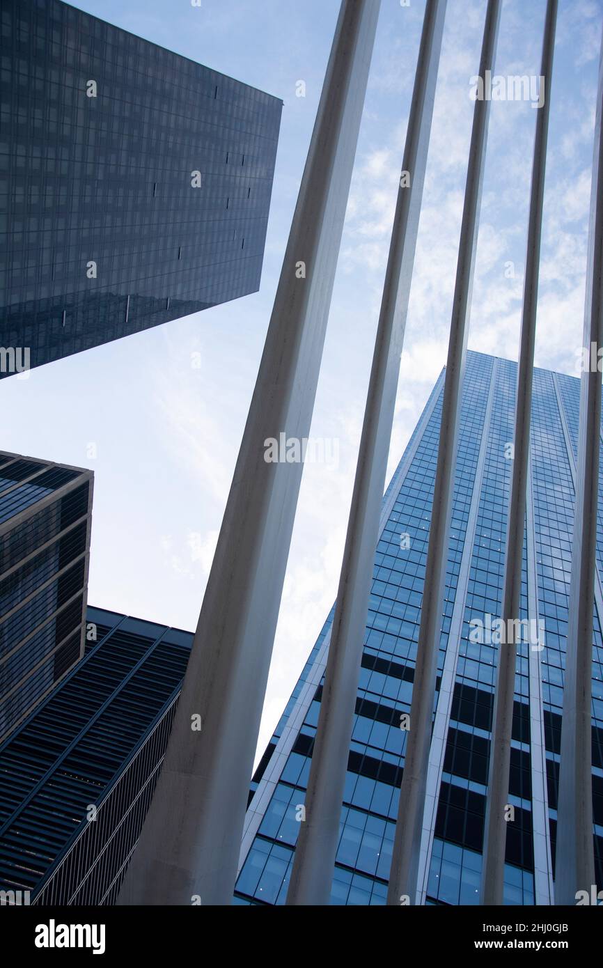 L'Oculus, spektakuläres Gebäude beim One World Trade Center Banque D'Images