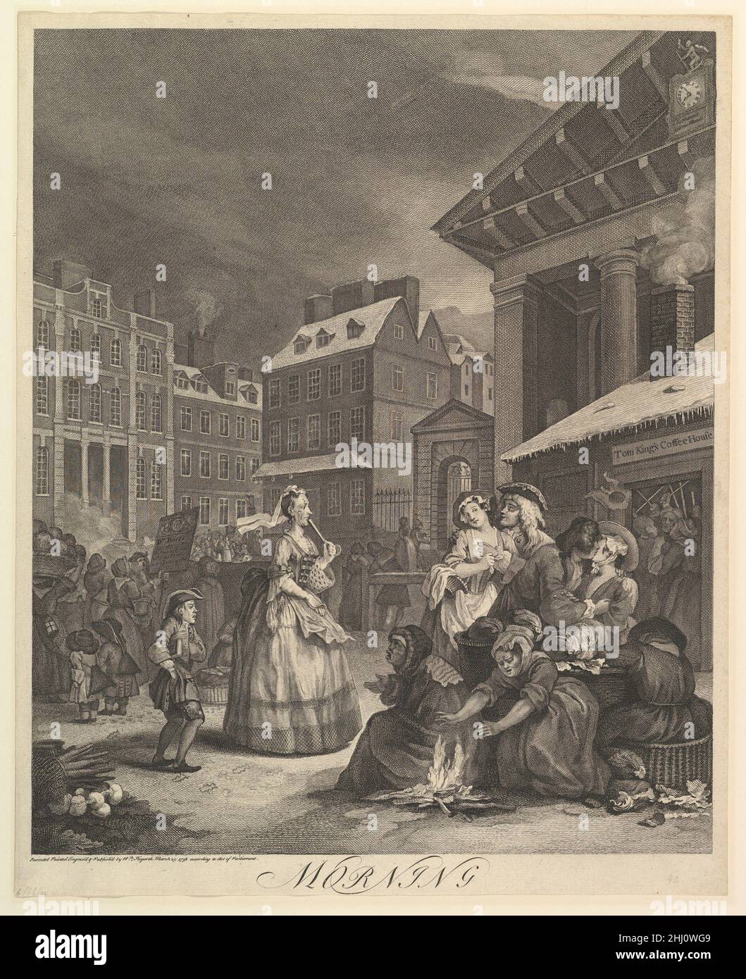 Matin: Les quatre fois de la journée 25 mars 1738 William Hogarth British.Matin : les quatre fois du jour 403229 Banque D'Images