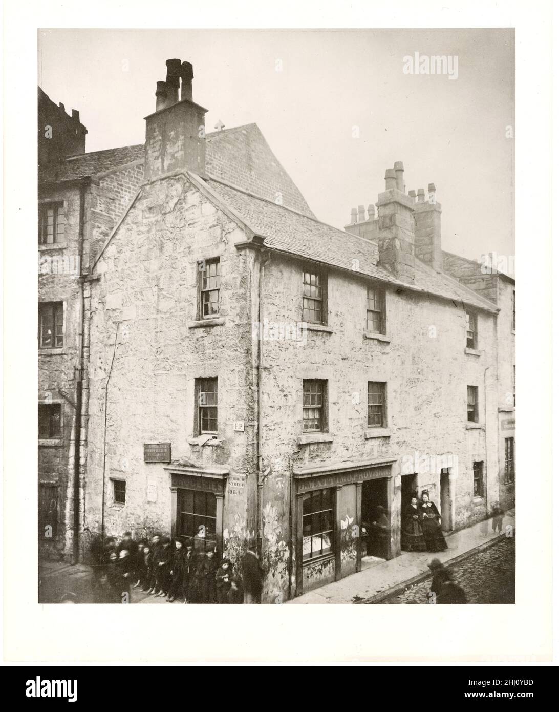 Lieu de naissance d'Allan Pinkerton, Muirhead Street et Ruglen Loan, Gorbals, Glasgow, Écosse - 1850 Banque D'Images