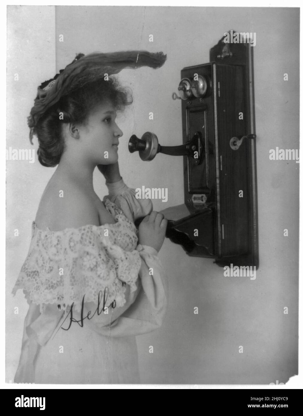 Je viens d'appeler pour dire que je t'aime - salutation de Saint-Valentin avec espace de copie pour ajouter ce message spécial. Banque D'Images