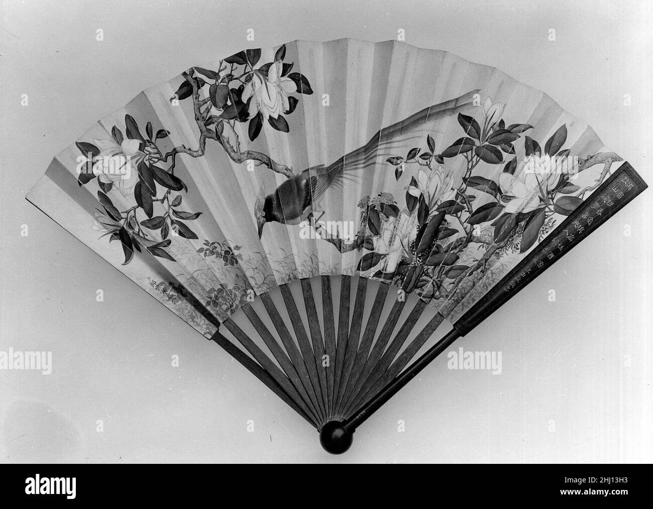 Fan 18th siècle Giuseppe Castiglione italien.Ventilateur 51770 Banque D'Images