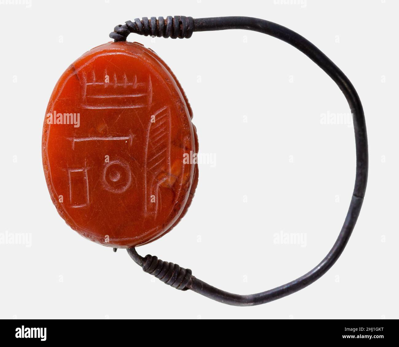 Bague de doigt Scarab ca.1479–1458 C.-B. Nouveau Royaume.Bague de doigt Scarab 549022 Banque D'Images