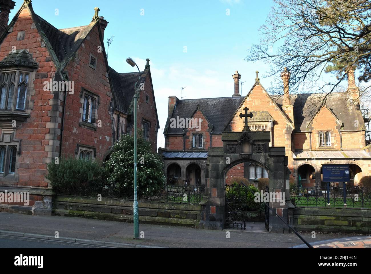 Hôpital de la Sainte Croix à l'abbaye de Forgate, Shrewsbury Banque D'Images