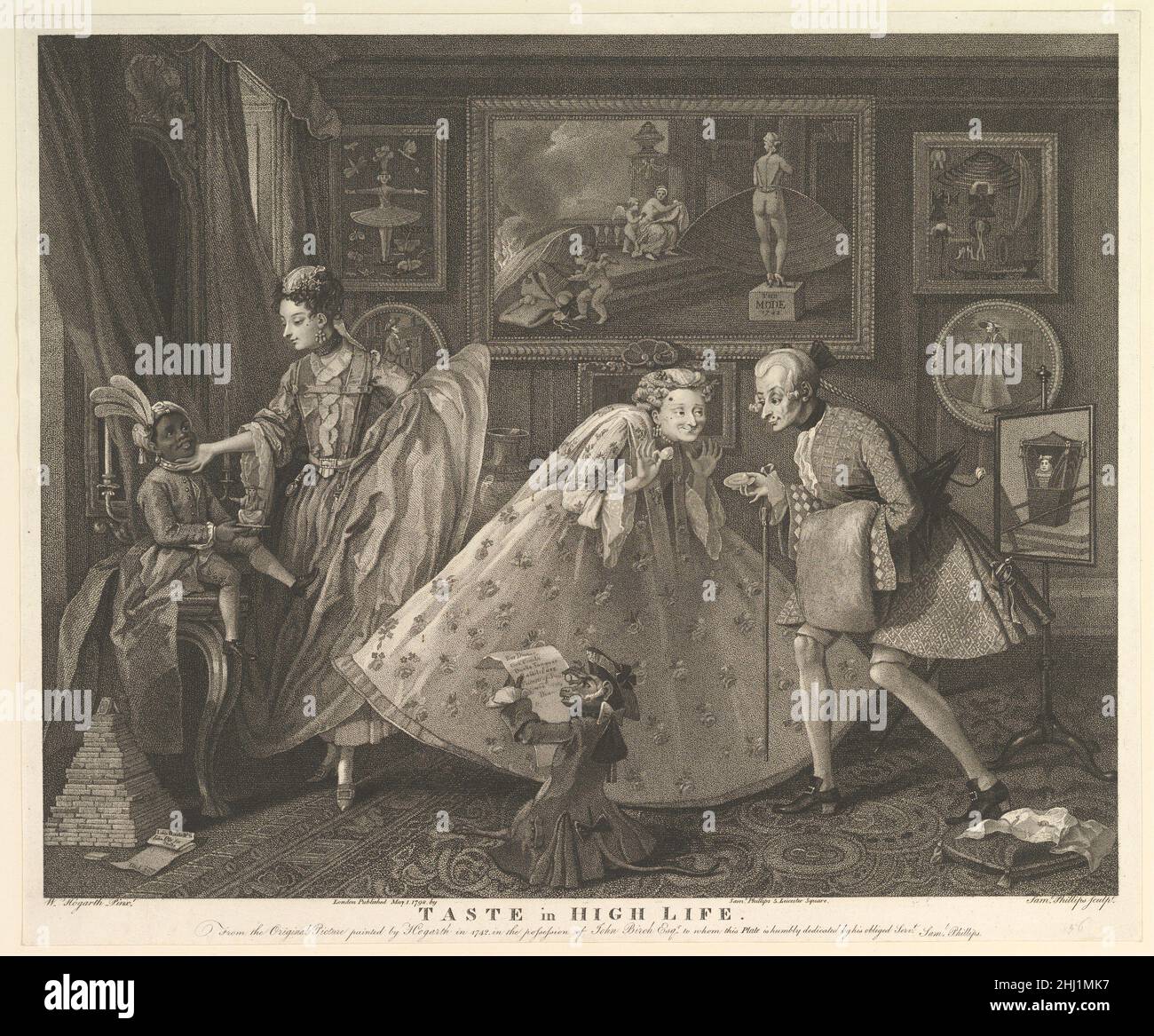 Taste in High Life 1 mai 1798 Samuel Phillips British.Le goût dans la haute vie 421470 Banque D'Images