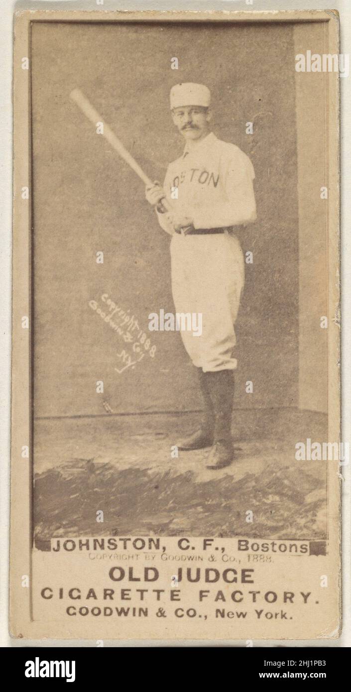 Johnston, Centre Field, Boston, de la série Old Judge (n172) for Old ...
