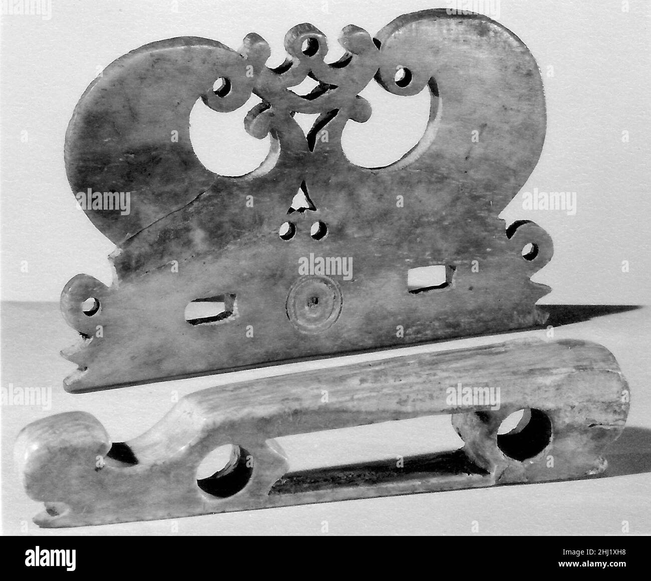 Viol Bridge et Tail-Piece 17th siècle italien.Pont de viol et pièce de queue 505587 Banque D'Images