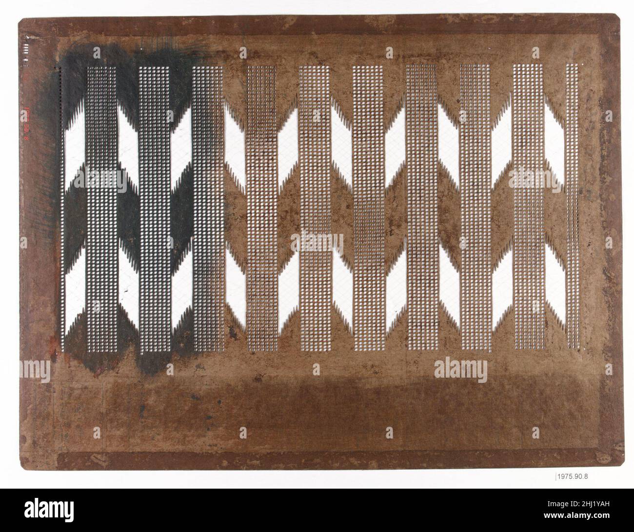 Stencil fin 19th–début 20th siècle Japon.Pochoir 70574 Banque D'Images