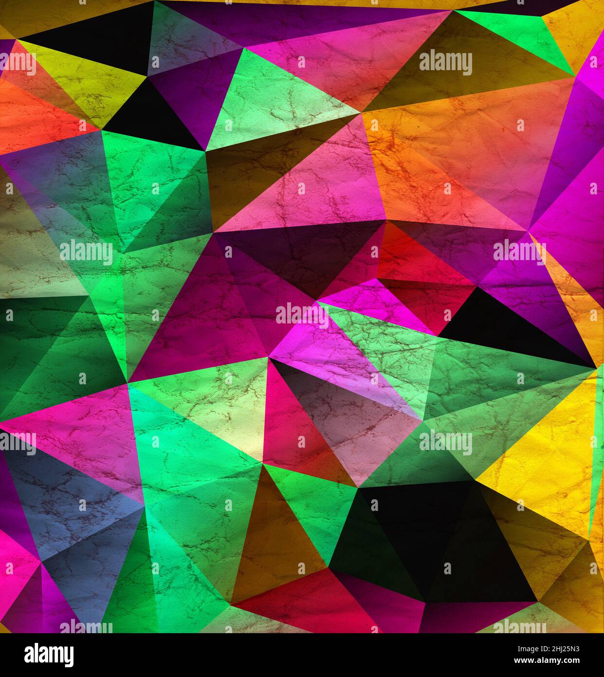 Arrière-plan décoratif abstrait avec polygones triangulaires.Texture du papier froissé.Élément de conception pour arrière-plans, scrapbooking, Web.une grande créativité Banque D'Images